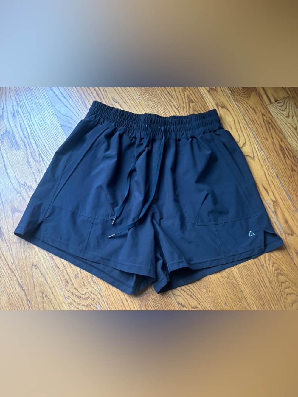 Luna Peak Black Athletic Athletic Shorts Lightweight Drawstring Active Size L